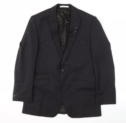 Mens UK Size 40 Limehaus Regular Blue Suit Jacket