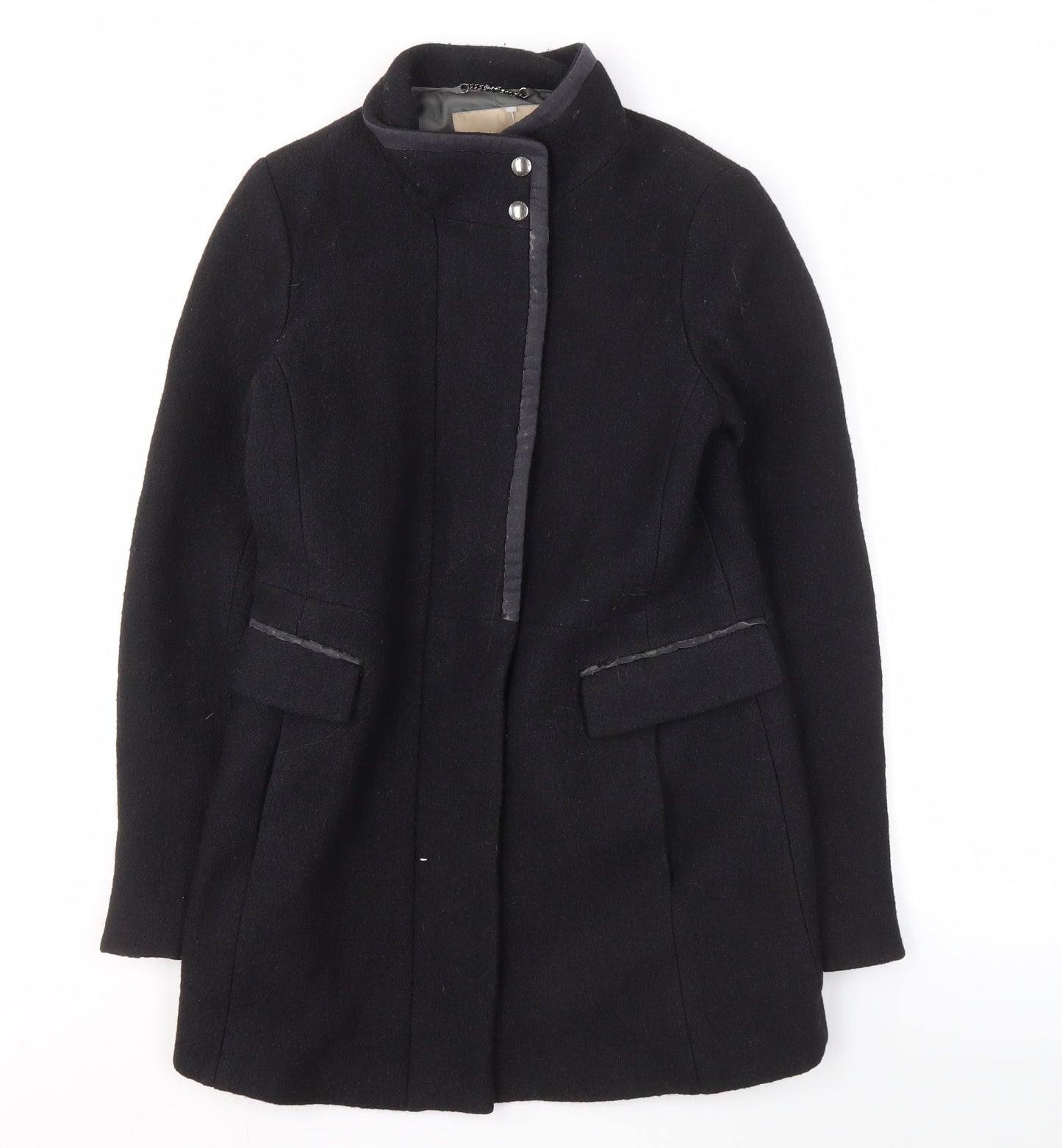 Womens UK Size XS Banana Republic Black Overcoat