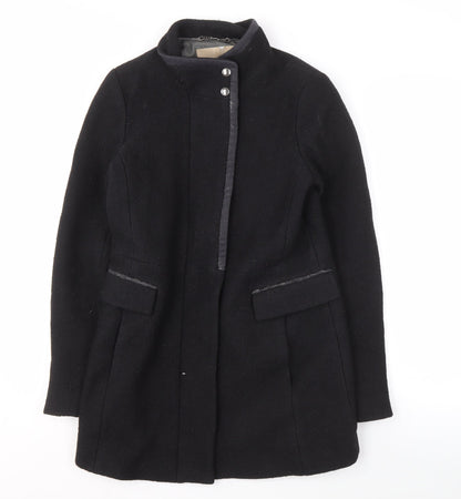 Womens UK Size XS Banana Republic Black Overcoat