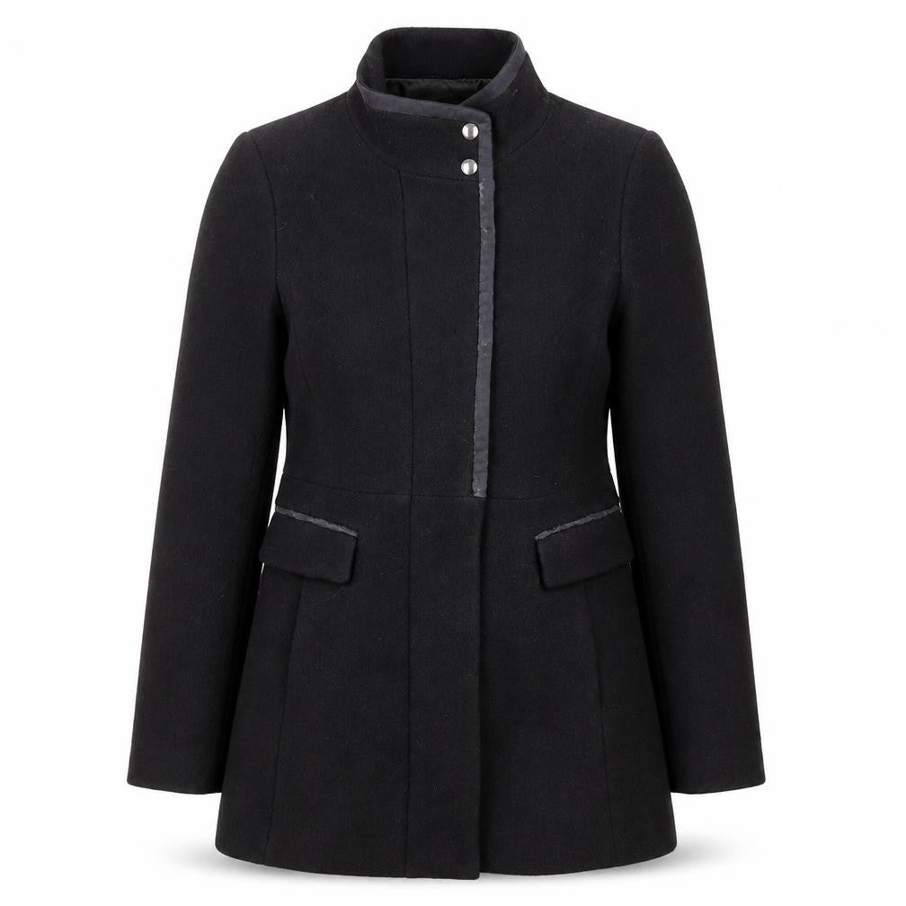 Womens UK Size XS Banana Republic Black Overcoat