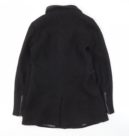 Womens UK Size XS Banana Republic Black Overcoat