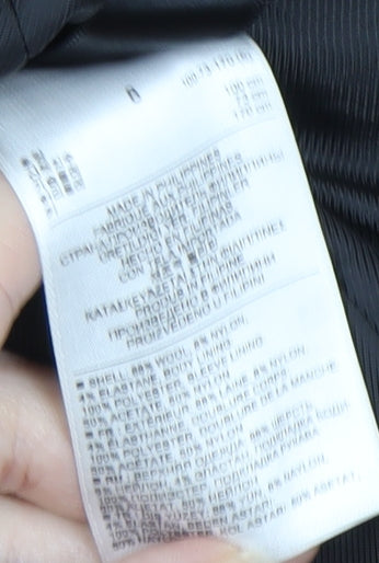 Banana Republic Women's Black Wool Blend Blazer Jacket Size 8