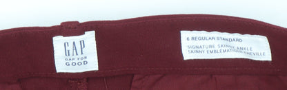 Womens UK Size 6 Gap  Ankle Red Trousers