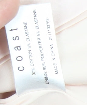 Coast Women's Ivory Blazer Size 8, Lined, One-Button