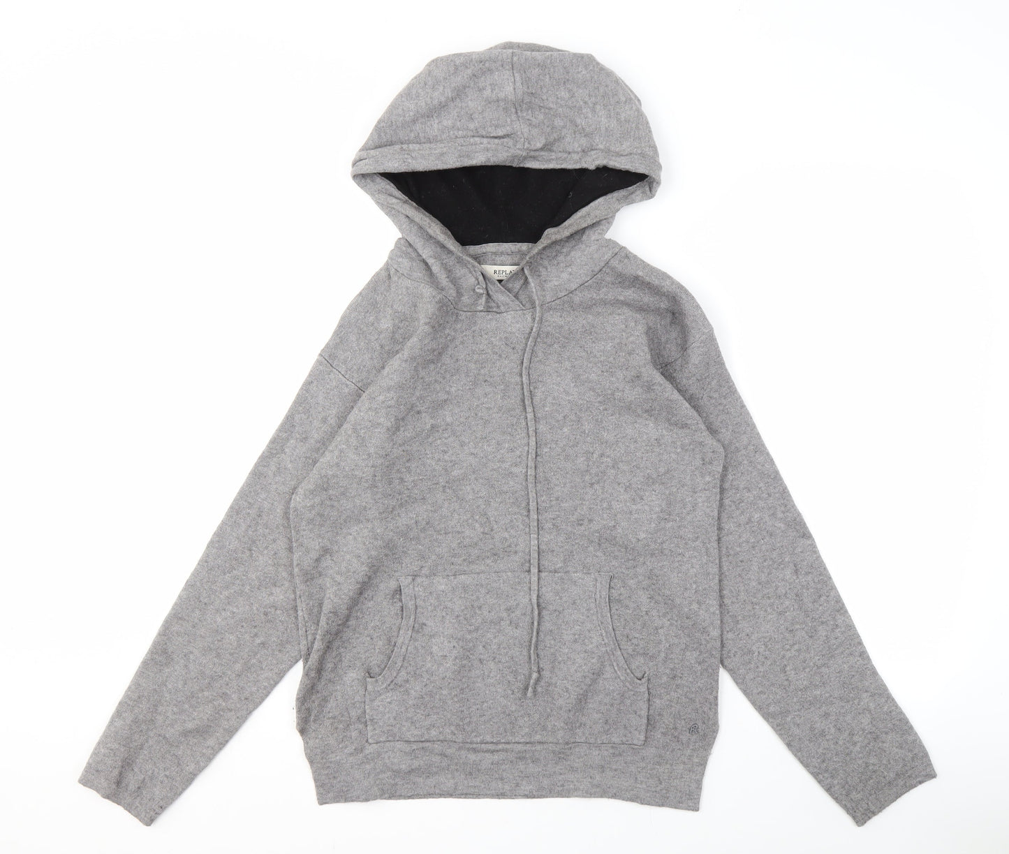 Replay Women's Grey Pullover Hoodie Size S