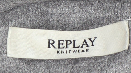 Replay Women's Grey Pullover Hoodie Size S