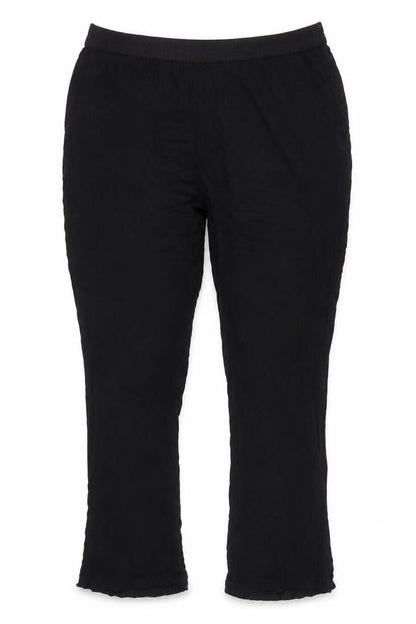 Womens UK Size 16 Cotton Traders   Black Trousers