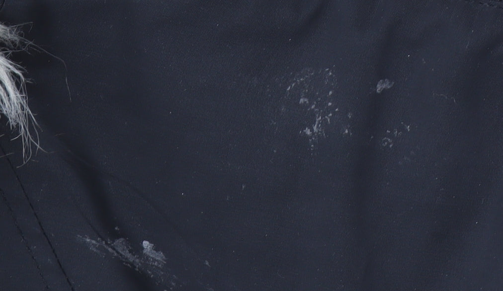 Womens UK Size XS Oasis Black Parka Coat