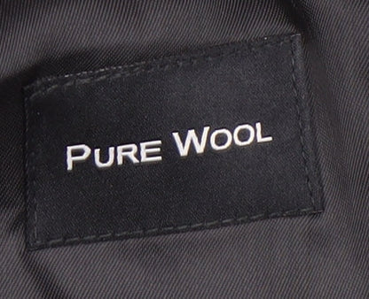 Alexandre Men's Grey Wool Blazer, Size 44 Regular Fit