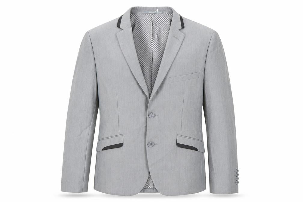 Mens UK Size 38 Lambretta Regular Grey Suit Jacket