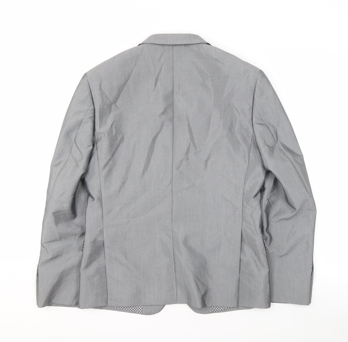 Mens UK Size 38 Lambretta Regular Grey Suit Jacket