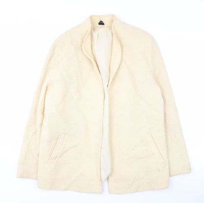 PAIGE Women's Ivory Wool Coat Size 16