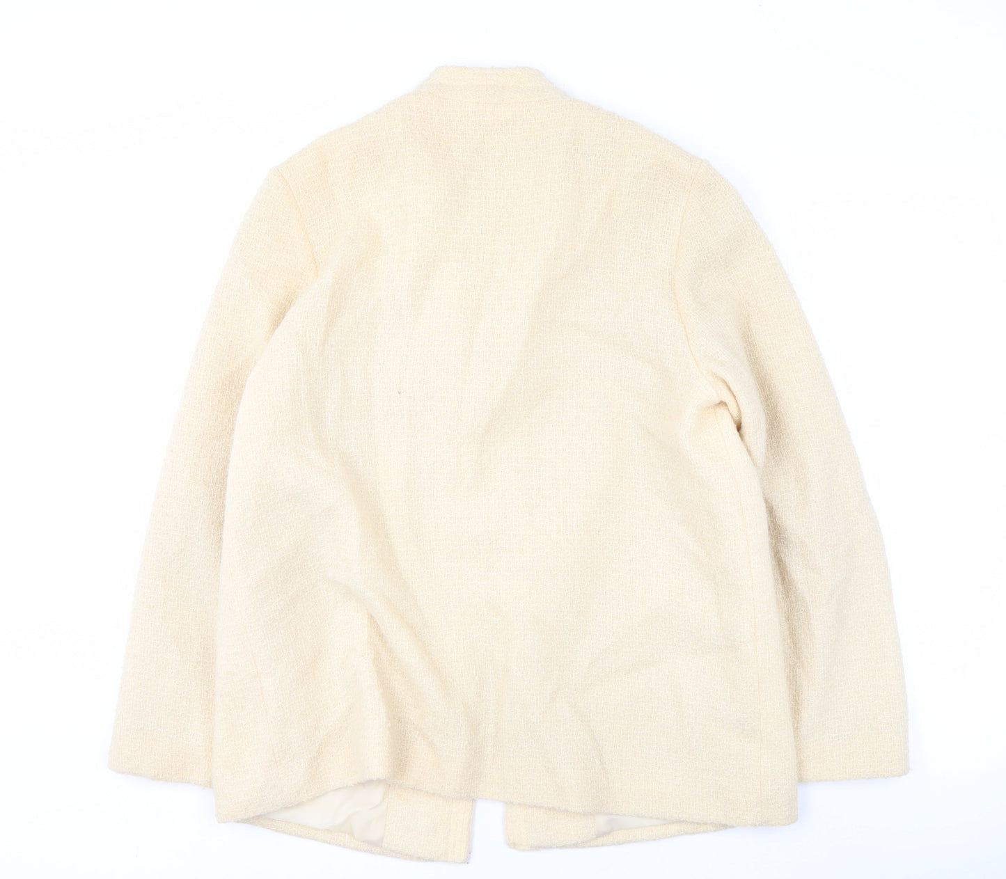 PAIGE Women's Ivory Wool Coat Size 16