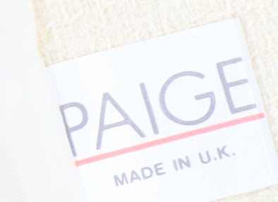 PAIGE Women's Ivory Wool Coat Size 16