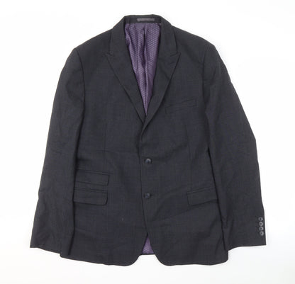 Mens UK Size 44 ONESIX5IVE Regular Grey Suit Jacket