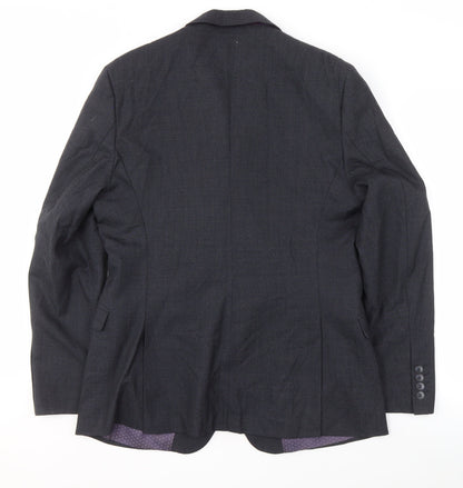 Mens UK Size 44 ONESIX5IVE Regular Grey Suit Jacket
