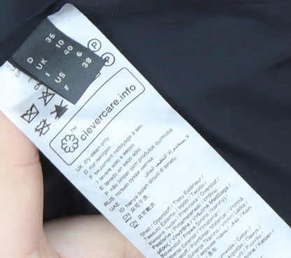 Esprit Women's Black Jacket Size 8, Tweed Zip