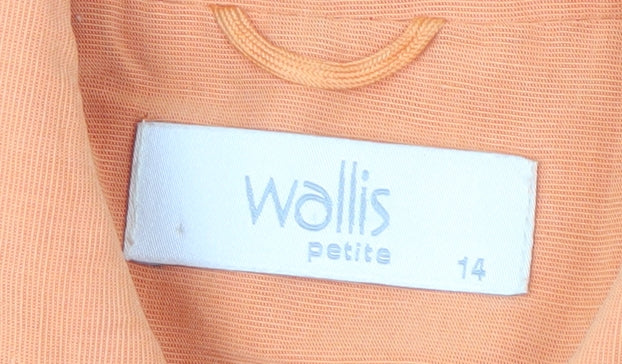 Wallis Women's Orange Suit Jacket Size 14 Petites