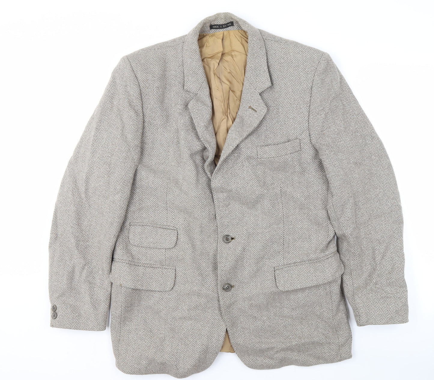 Mens UK Size 42 Dunn & Co Regular Grey Suit Jacket
