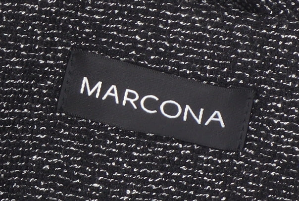 Marcona Women's Black Blazer Size 12, Three-Button, Notch Lapel