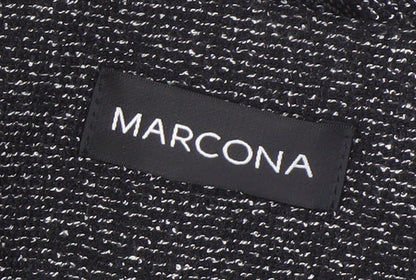 Marcona Women's Black Blazer Size 12, Three-Button, Notch Lapel