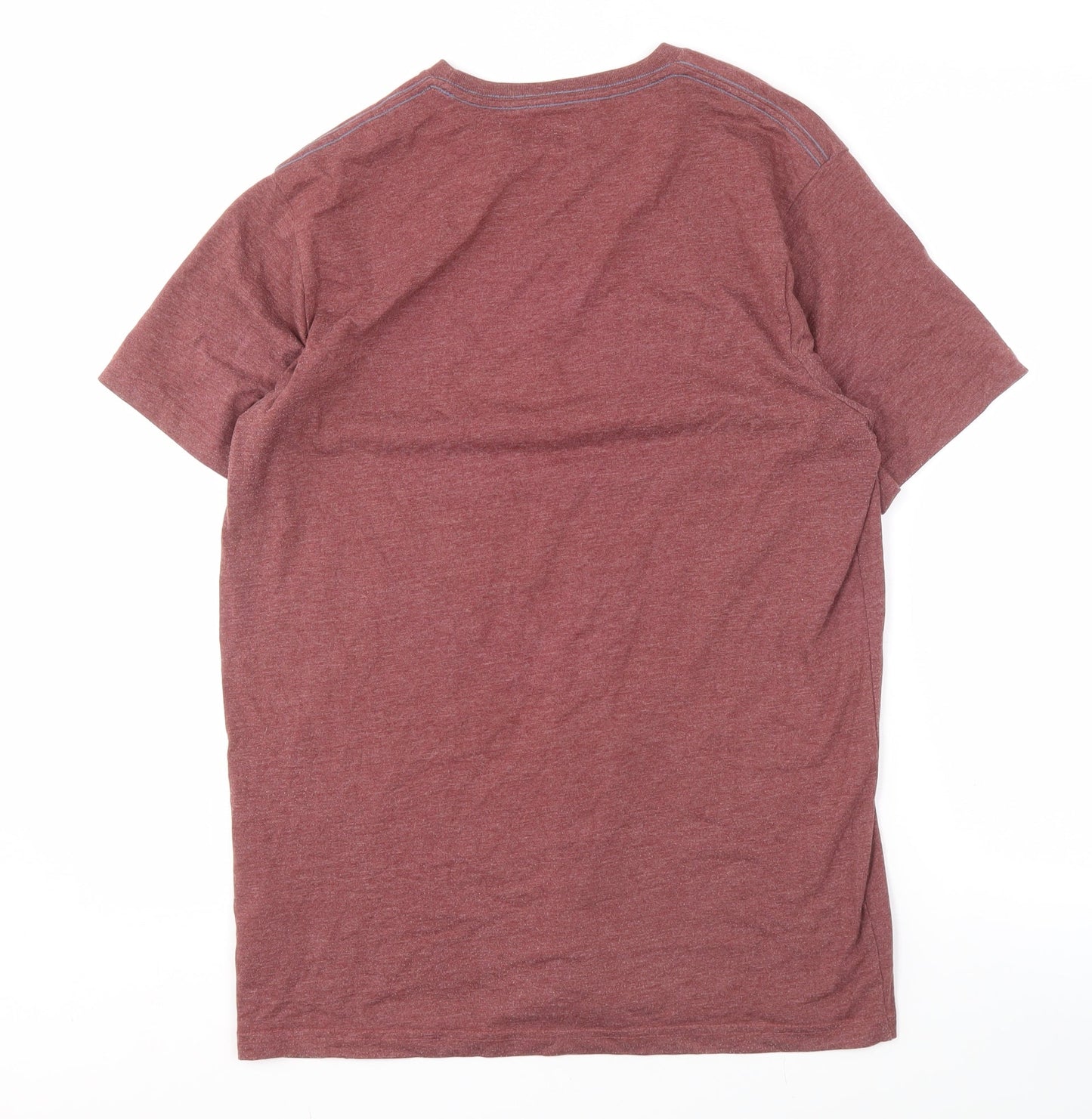 Weird Fish Men's Red Graphic Print T-Shirt - Small