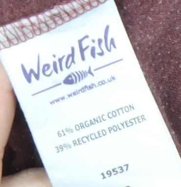 Weird Fish Men's Red Graphic Print T-Shirt - Small