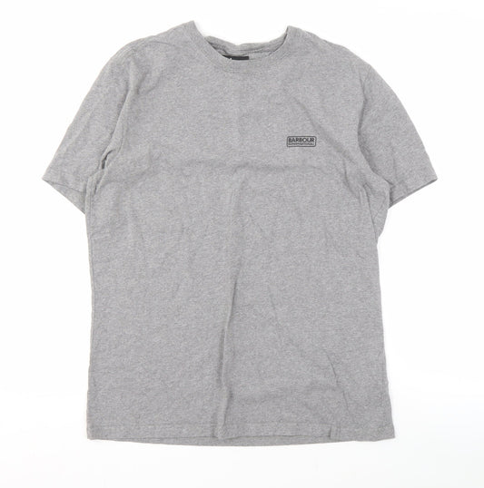Barbour Mens Grey T Shirt Size Large