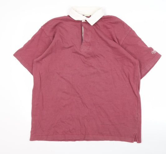 Cotton Traders Mens Red Polo Shirt L Casual Wear