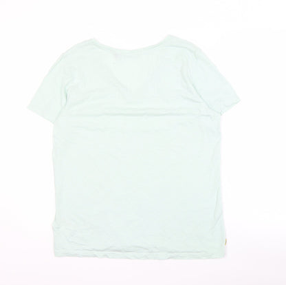Womens UK Size 14 Superdry Green Basic T-Shirt
