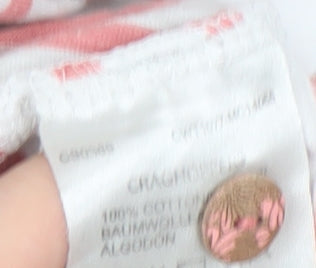 Craghoppers Women's Pink Striped T-Shirt Size 16