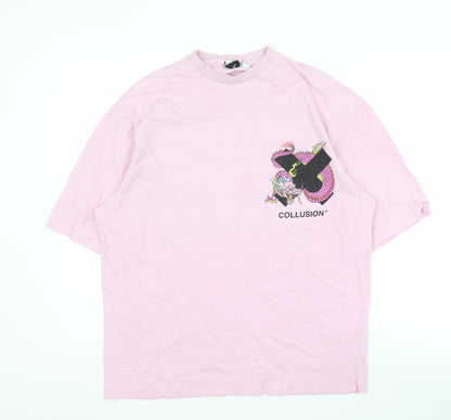 Mens UK Size 32 COLLUSION Pink  T-Shirt