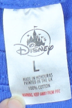 Mens UK Size L Disney Blue  T-Shirt