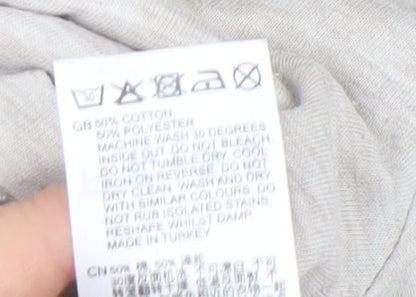 Reiss Men's XL Beige Crew Neck T-Shirt Short Sleeve