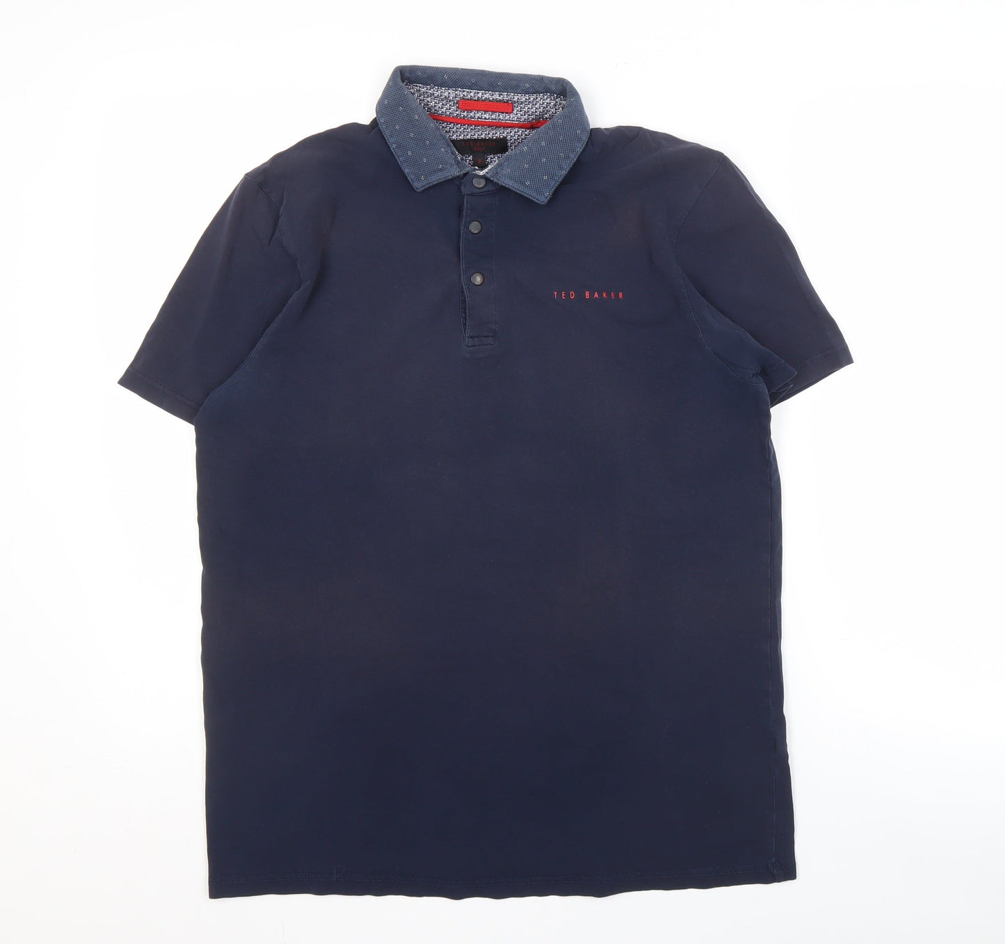 Ted Baker Men Polo Shirt Blue Golf Style M