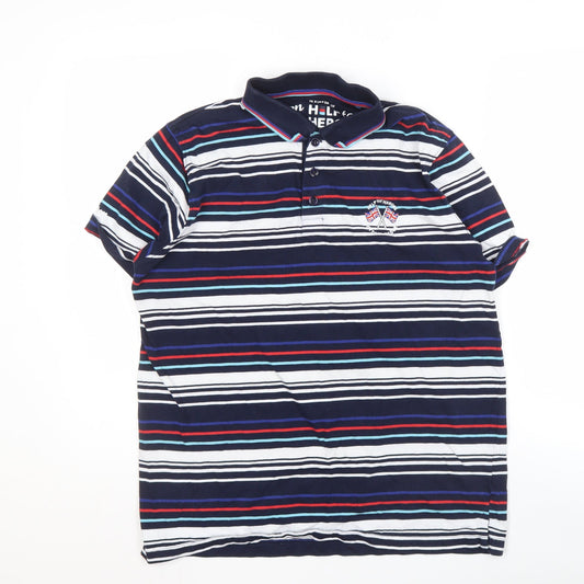 Cotton Traders Men's Multicoloured M Striped Polo