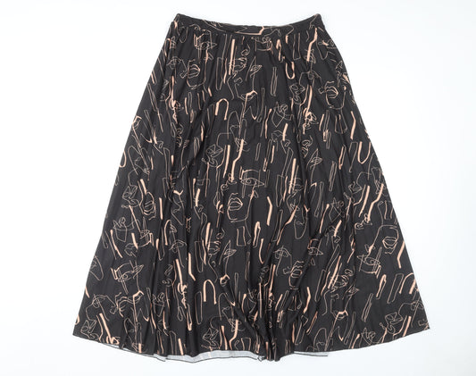 ASOS Women's Black Skirt Size 14, Polyester, New