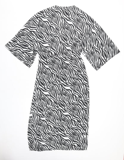 ASOS Women's Multicoloured Zebra Print Dress Size 12