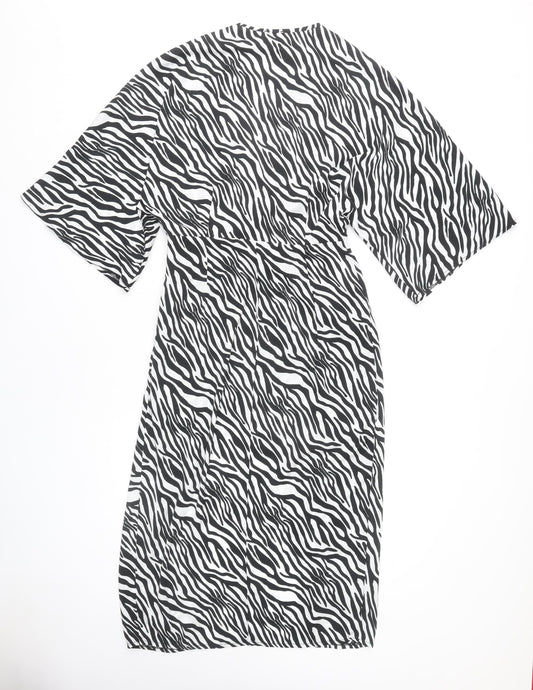 ASOS Women's Multicoloured Zebra Print Dress Size 12