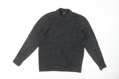 Marks and Spencer Men's Black High Neck Jumper M