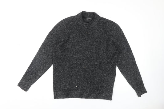 Marks and Spencer Men's Black High Neck Jumper M