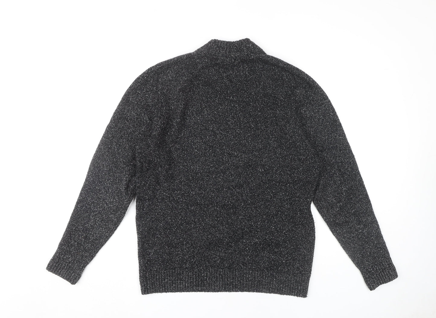 Marks and Spencer Men's Black High Neck Jumper M