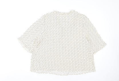 Womens UK Size 18 Marks and Spencer Ivory Basic Blouse