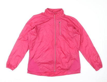 Womens UK Size 16 Marks and Spencer Pink Windbreaker Coat