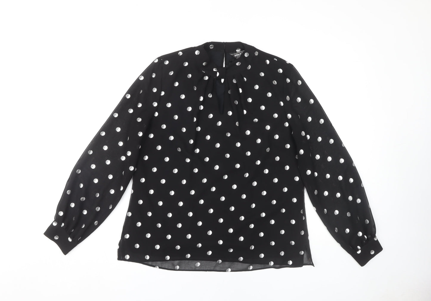 Womens UK Size 12 Dorothy Perkins Black Basic Blouse