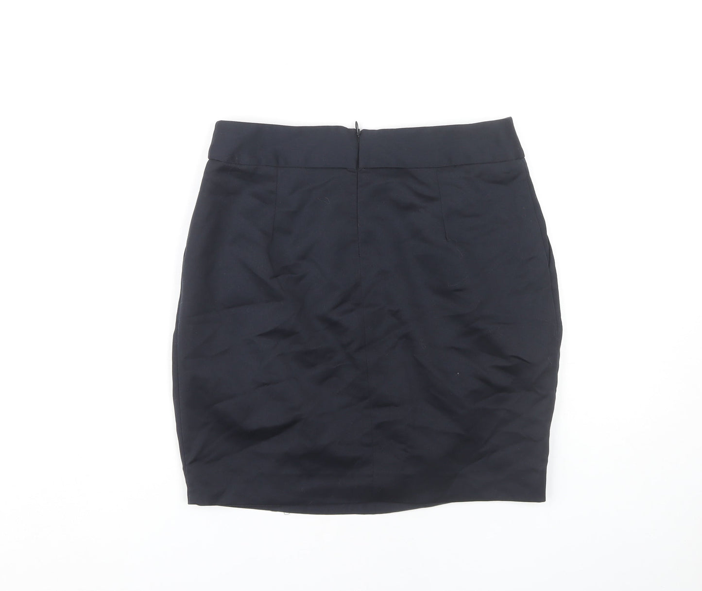 Mango Women's Black Pencil Skirt Size 10, Polyester Blend