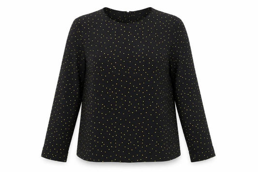 Womens UK Size 16 New Look Black Basic Blouse