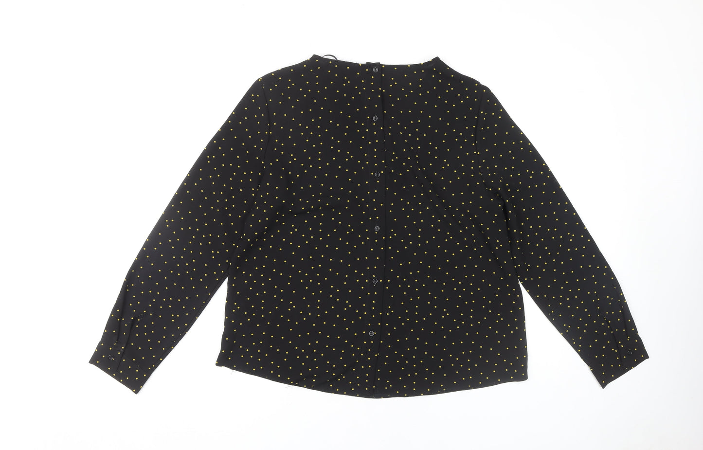 New Look Women's Black Polka Dot Blouse Size 16