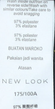 New Look Women's Black Polka Dot Blouse Size 16