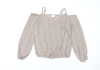 Womens UK Size 6 VILA Multicoloured Basic Blouse